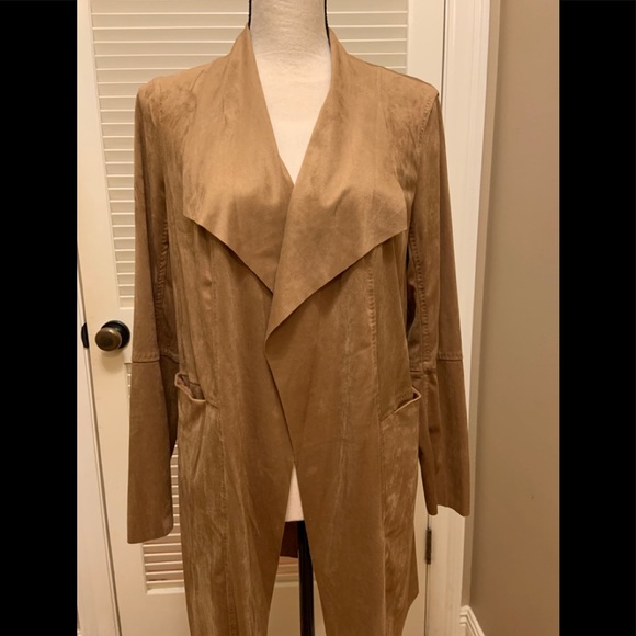 Max Studio Luce Faux Suede Topper - Picture 2 of 10